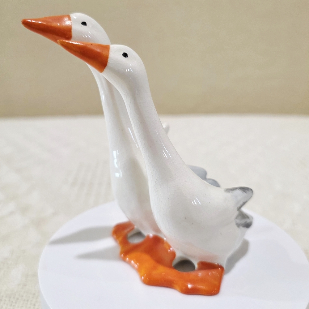 1940's Beswick England Two Geese Mom Dad #820 by Arthur Gredington - Picture 2 of 12